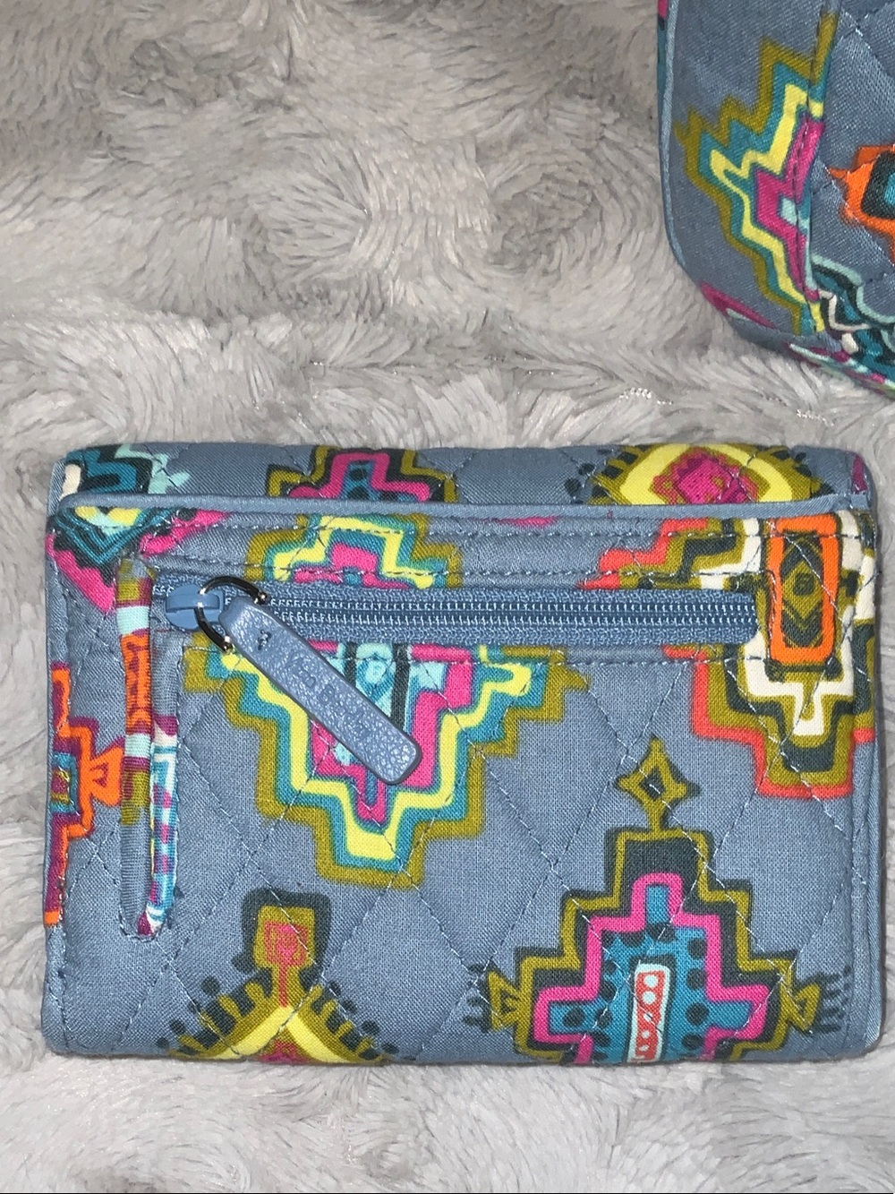 Vera Bradley Quilted Pattern Crossbody Bag&wallet - Picture 16 of 16